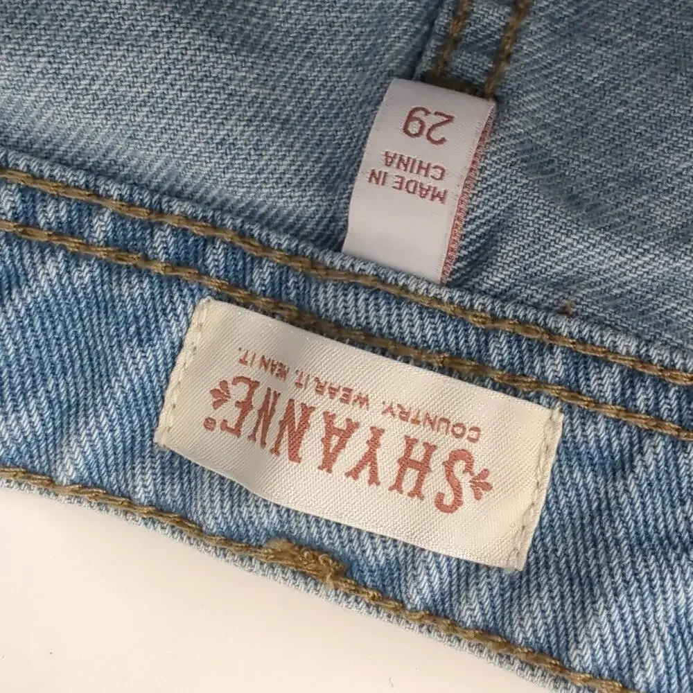 Shyanne Size 29‎ Denim Cut Off Jean Shorts Boho Western Country Cowgirl Festival